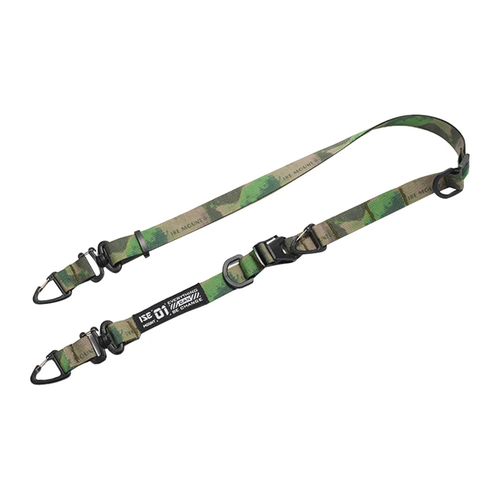 Outdoor Camping Molle Sling Shoulder Strap with Hanging Ring Multifunction Crossbody Bag Strap Adjustable Crossbody Strap