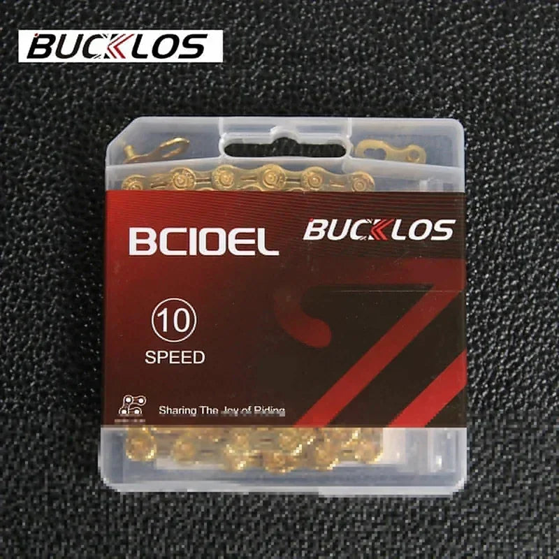 BUCKLOS Bicycle Chain 10v 11v 11EL 11SL Chain 8s 9s 10s 11s 12s Speed Bike Current 116/126 Links High Quality Chain for SHIMANO