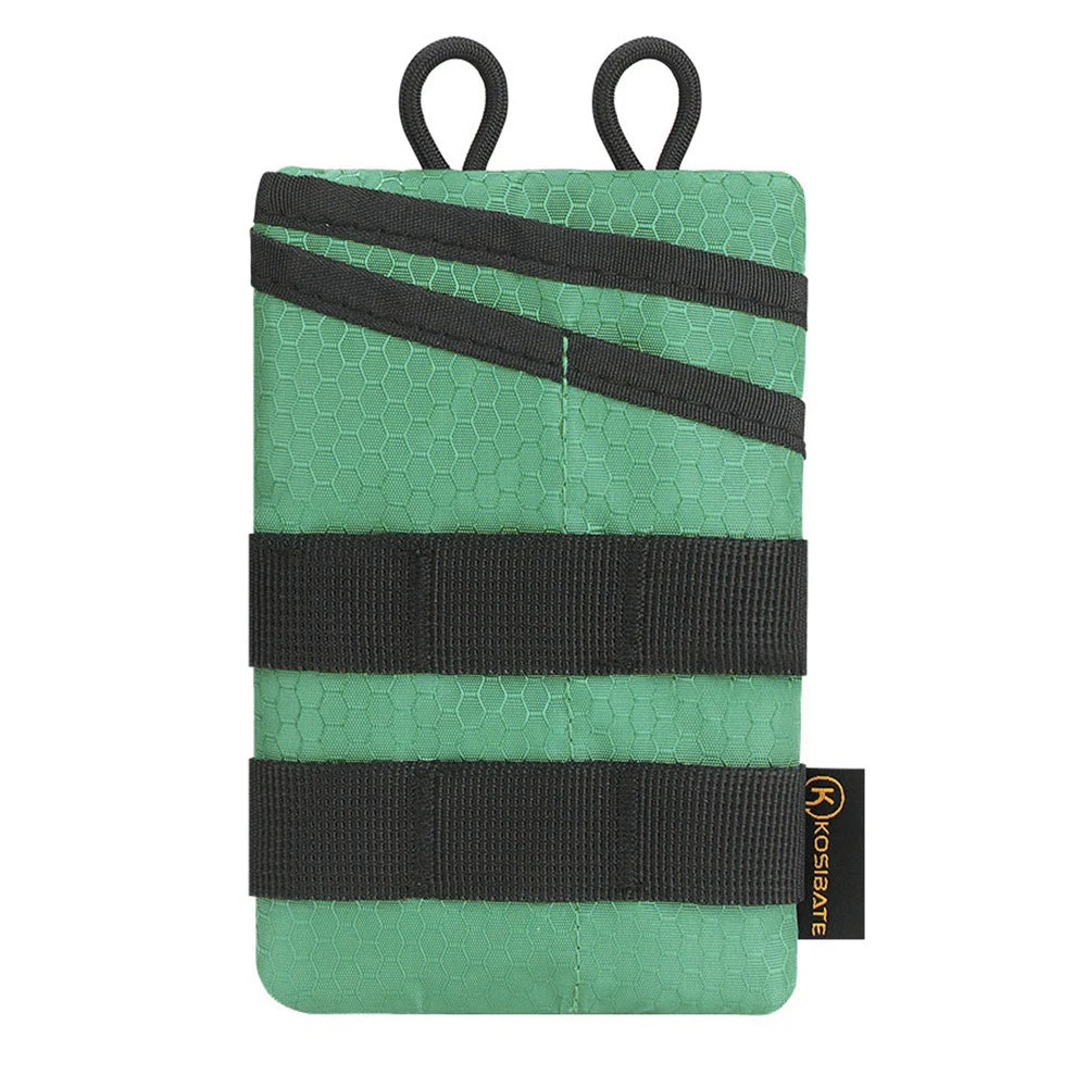 Foldable Small Tool Storage EDC Pouch Lightweight Wear Resistant Organizer for Camping Hiking Sports Portable Credit Card Wallet
