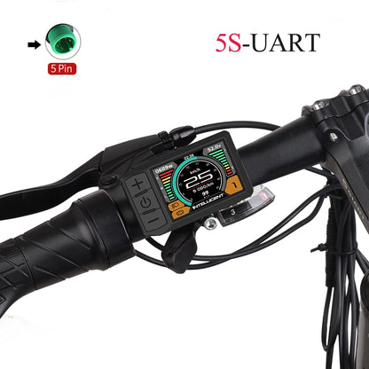 Electric Bicycle Instrument, 5S UART Protocol, LCD 600C 860C P860C Display,For Mate E-bike 5Pin Male , Motor Kit, 500MM