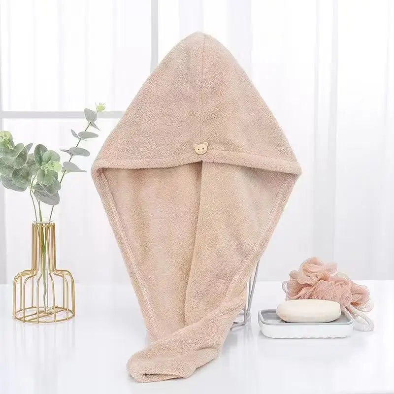 Quick Dry Hair Quick Drying Microfiber Towels Bathroom Bathroom Accessories Nursing Cap With Buckle Sauna Spa Towel Bath