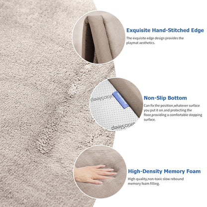 Solid Living Room Carpet Cream Style Non Slip Rugs for Bedroom Decoration Classic Minimalism Tatami Floor Yoga Mat