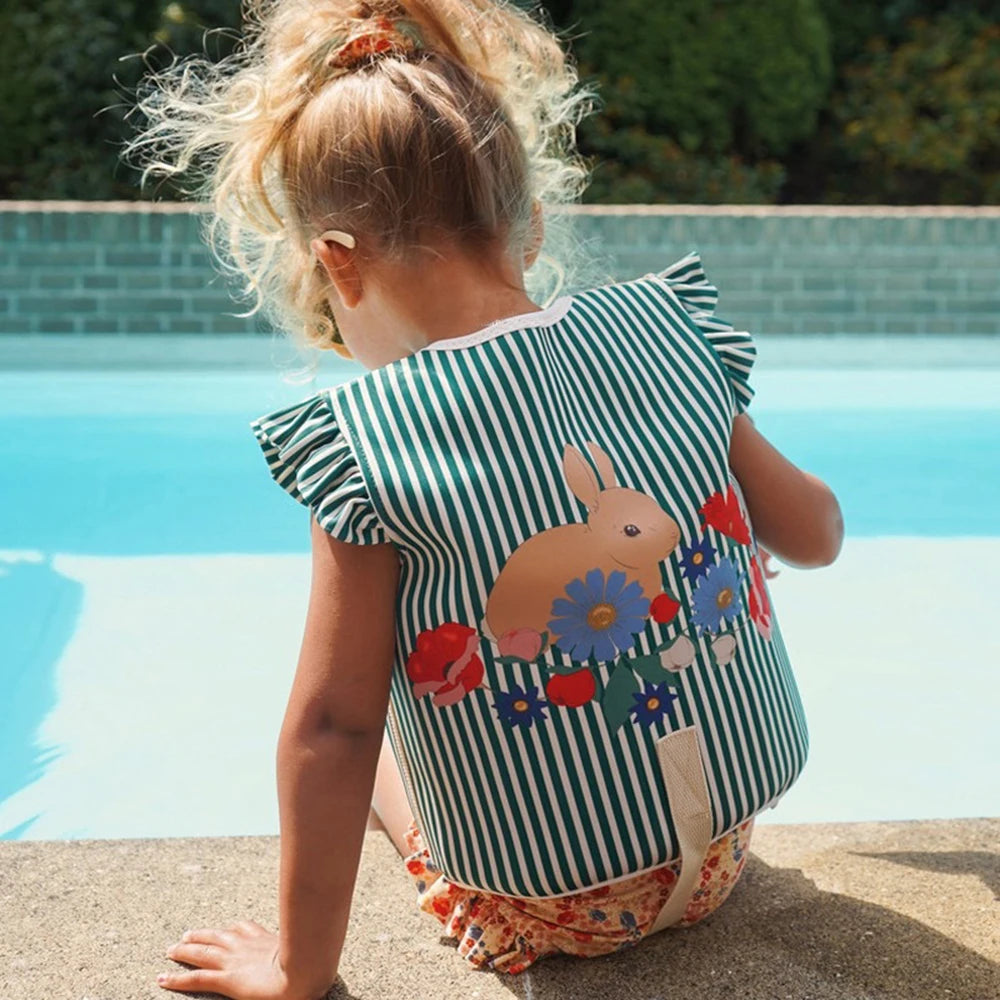 SWROW 1-6 Years Children Swim Safety Assisted Buoyancy Vest Toddler Swimming Training Kayak Beach Watersports Swimwear
