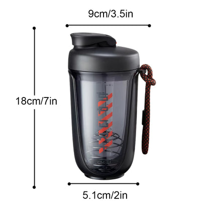 590ml Sports Shaker Bottles with Shaker Ball Drink Shake Bottle Leak Proof Whey Protein Powder Mixer Bottle for Indoor Outdoor