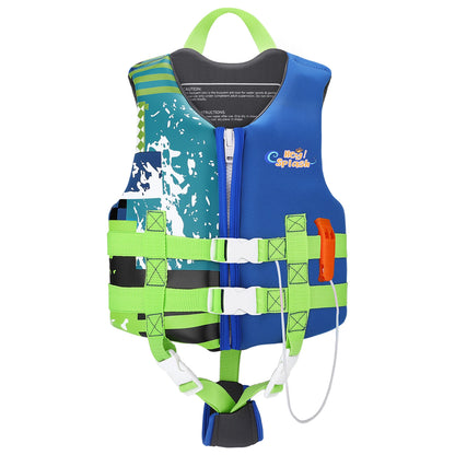 HeySplash Toddler Swim Vest Kids Floaties Swimming Jacket  Jumper Swimsuit with Adjustable Strap Float Puddle Vest for Child