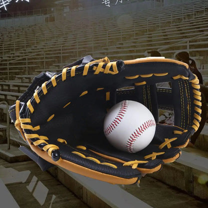 Baseball Glove Soft Baseball Training Mitt Leather Outfield Softball Gloves for Youth Adults Enthusiasts Ball Sports Practice