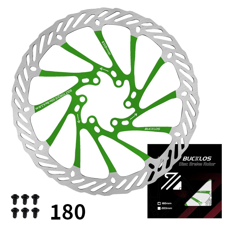 BUCKLOS Bike Disc Brake Rotor 140mm 160mm 180mm 203mm Bicycle Hydraulic Brakes Rotor Heat Dissipation Mtb Road Bike Rotors