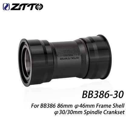 ZTTO BB386 EVO 30 Press Fit Bottom Bracket Axle For MTB Road Bike F5A Rotor 3D BB K Force 30mm Spindle Crankset Chainset