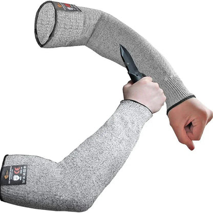 1Pc Level 5 HPPE Safety Working Arm Wrist Cover Outdoor Anti-cutting and Anti-piercing Wrist Cover Woodworking Arm Cover