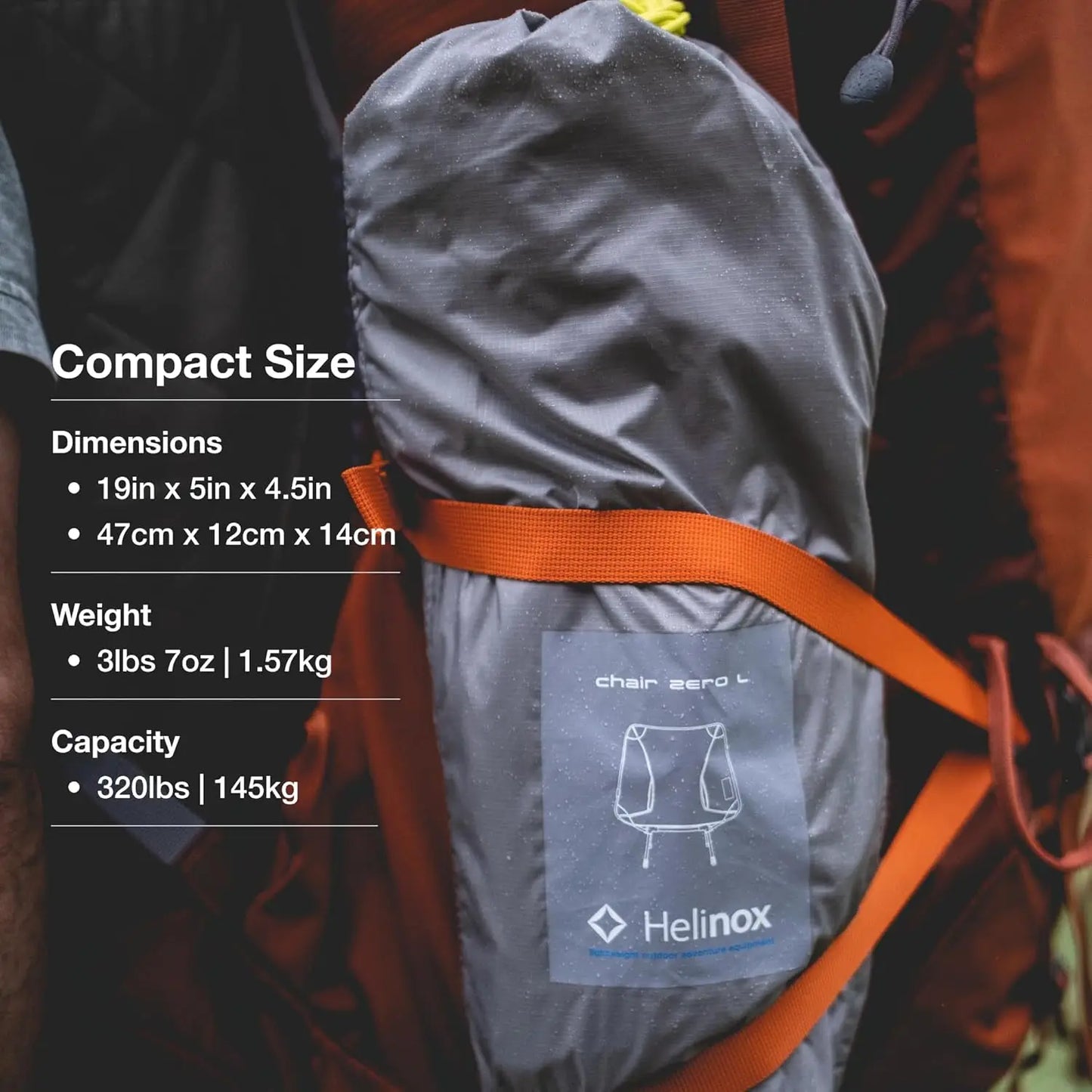 Ultralight Compact Camping Chair, Portable Folding Outdoor Seat for Hiking Backpacking