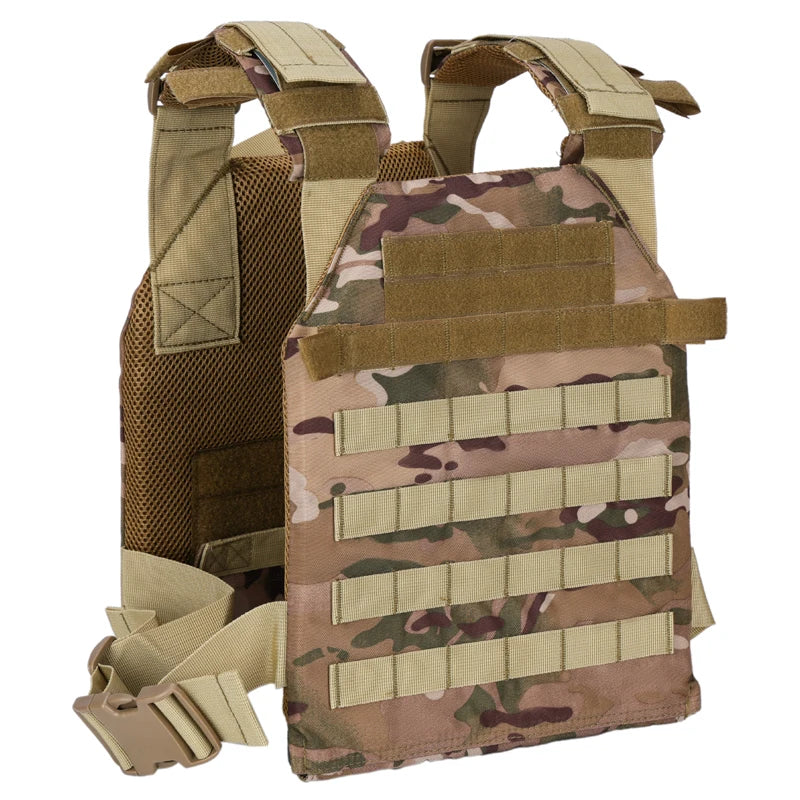 Tactical Molle Vest Breathable Combat Training Vest Outdoor Hunting Air Soft Vests Sports Equipment Weight Bearing Vests