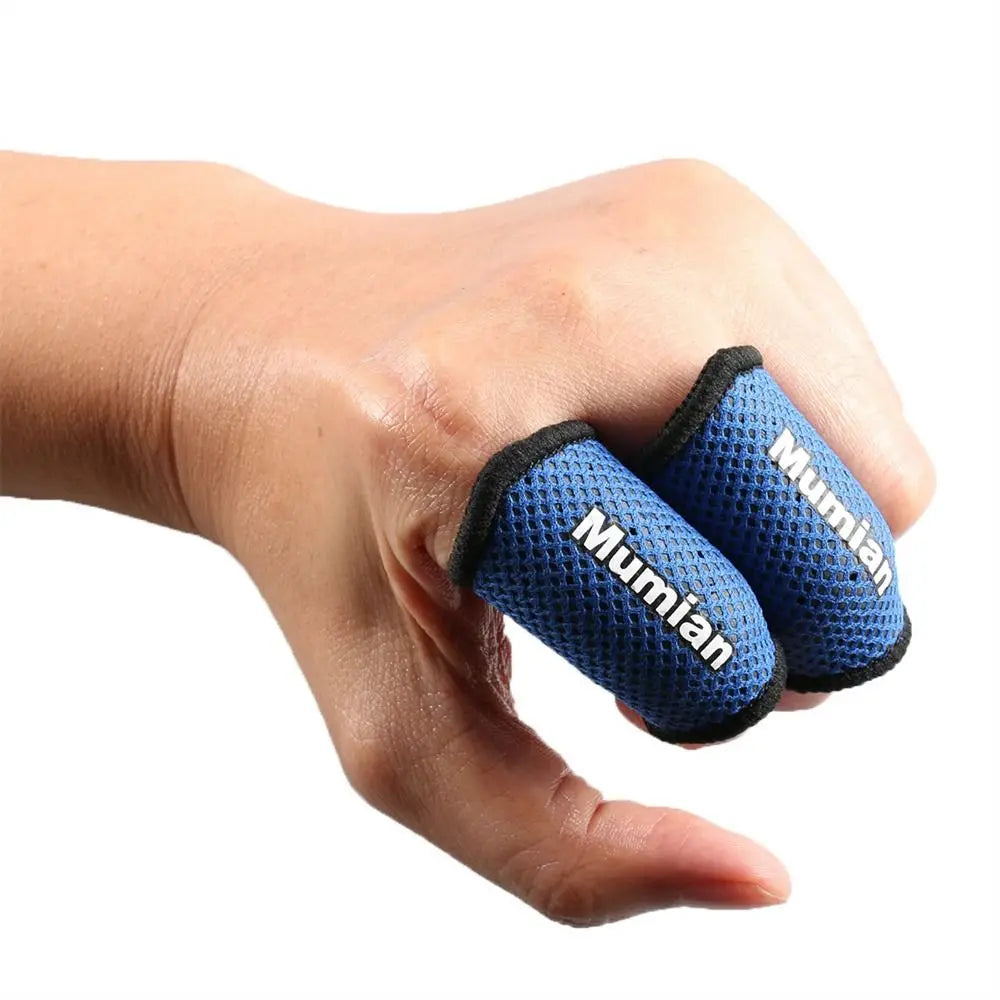 2Pcs Elastic Finger Sleeve Breathable Finger Support Band Basketball Volleyball Finger Protection Guard