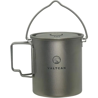 Titanium 750ml Pot with Bail Handle and Tight Lid 4.7 oz with Lid and Mesh Bag Lightweight Outdoor Cooking Gear for Hiking and