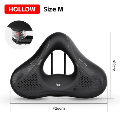WEST BIKING Widen Bicycle Saddle Ergonomic Thick Comfortable Bike Saddle Shock Absorbtion MTB E-Bike Cushion Bicycle Accessories