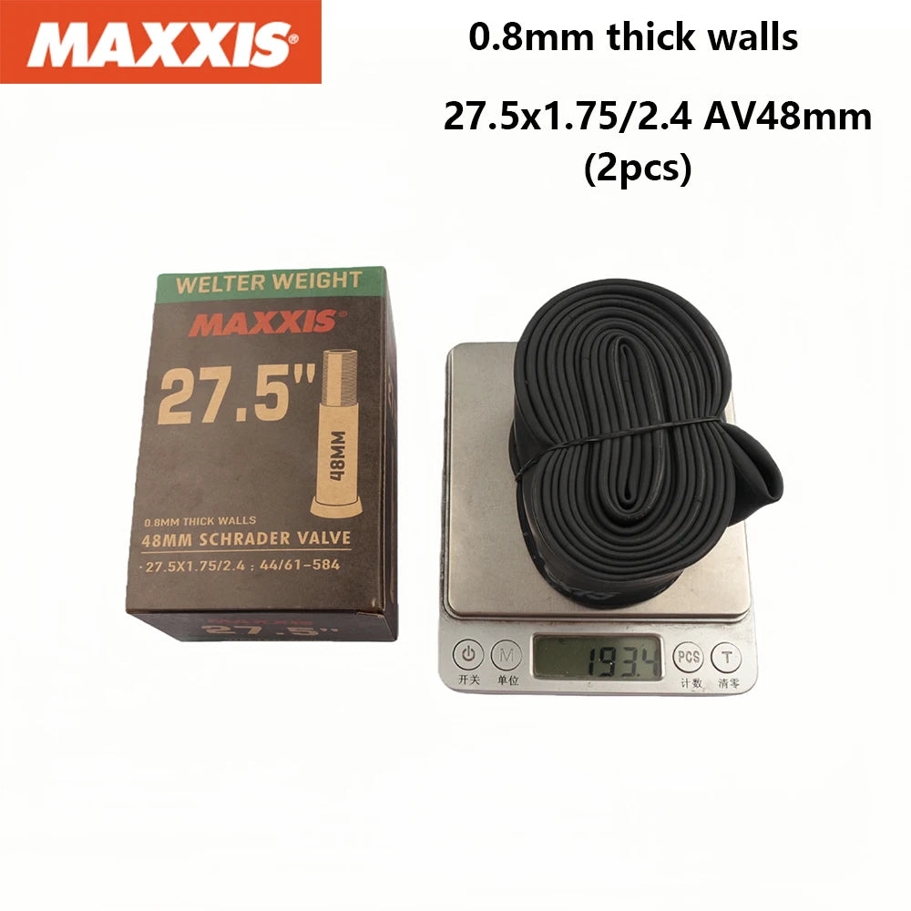 2PCS MAXXIS WELTER WEIGHT Bicycle Inner Tube 26/27.5/29 Inner Tube Of Mountain Bike Road Bike AV(SV) FV(PV) Origina Inner Tube