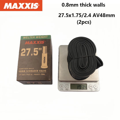 2PCS MAXXIS WELTER WEIGHT Bicycle Inner Tube 26/27.5/29 Inner Tube Of Mountain Bike Road Bike AV(SV) FV(PV) Origina Inner Tube