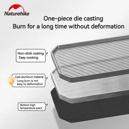 Naturehike Non-stick Frying Pan Aluminum Outdoor Picnic Ultralight Camping Portable Cookware Camping Supplies Cool Camping Gear
