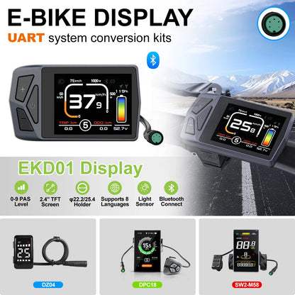 [US Direct ] Bafang 48V 500W 750w Wheel Hub Motor V-Brake Front & Rear Drive Electric Bicycle Conversion Kits 8fun eBike Engine