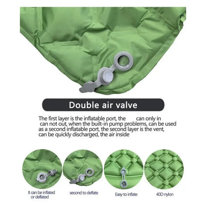 Inflatable Camping Mattress With Pillow