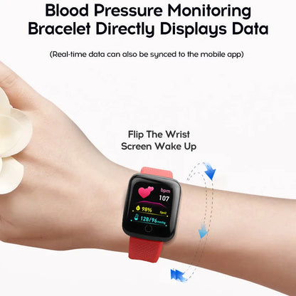 116plus Smart Watch Men and Women Full Touch Screen Sport Fitness Watch Man IP67 Waterproof Bluetooth For Ios Android Smartwatch