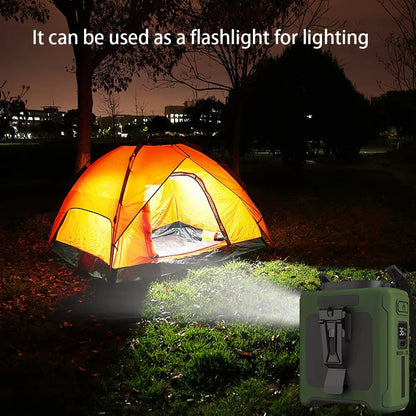 10000mAh Portable Mini Waist Fan Wearable Personal Fan 5 Speed USB Rechargeable Waist Clip Fan Mobile Power for Outdoor