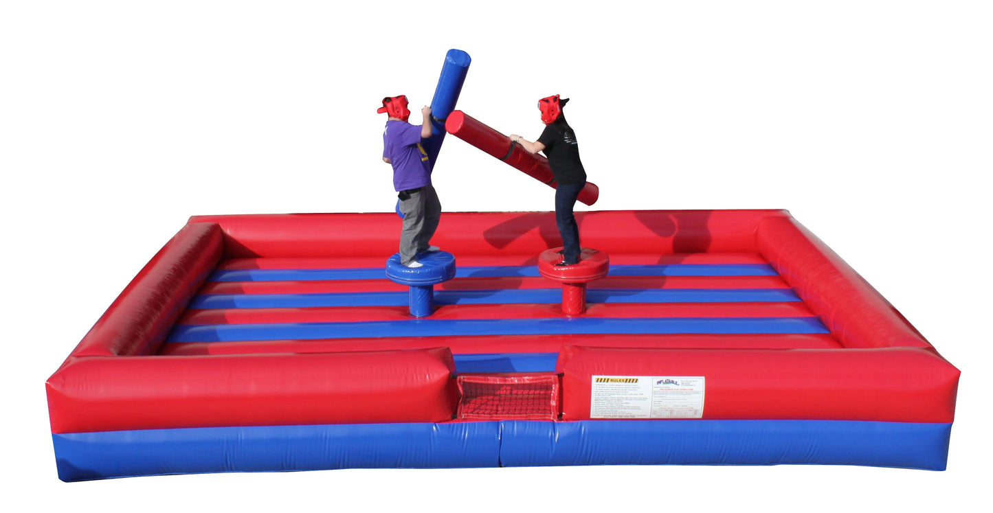 5x5m Outdoor Party Games Bouncy  Inflatable Duel Game  Gladiator Joust Bouncer  Inflatable Games  Platform for Kids and Adults