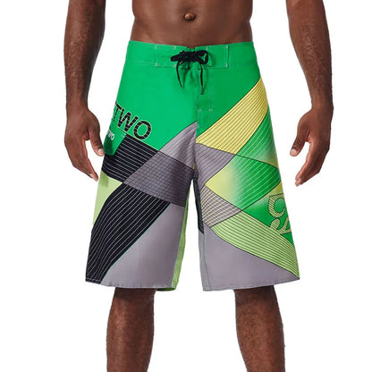 Quick Drying Beach Shorts for Men Surf Beach Shorts Fast Dry Swim Trunks with Bermuda, Fitness Muscle Short Pants, Summer, New,